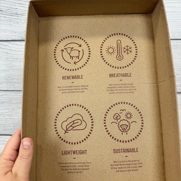 Woolloomooloo Unisex Mudgee Merino Wool Blue Multi Slip On Shoes Size 11.5/12 - Picture 12 of 12